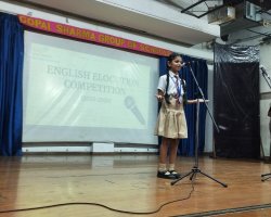 VI to VIII English Elocution Competition 2025-26